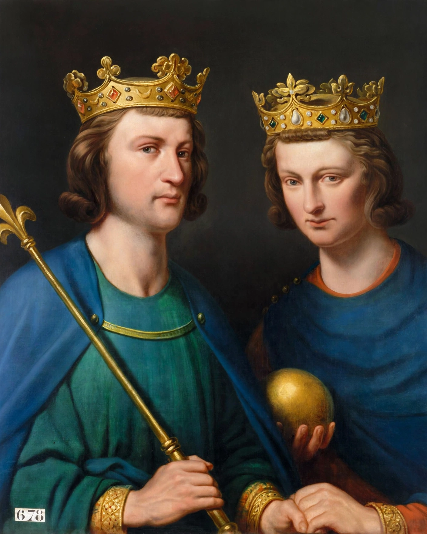 Portrait de Louis III et Carloman II
